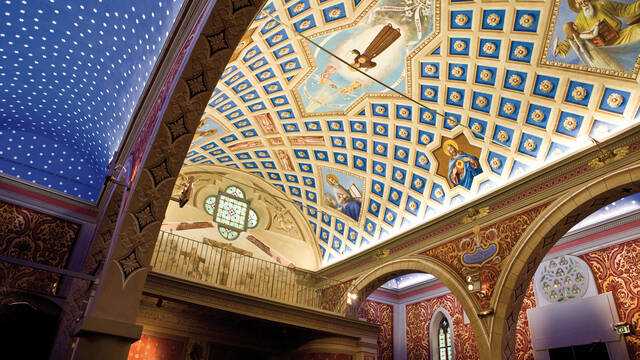 Chapelle St Bernardin plafond- Vieil Antibes © F. Trotobas (Mairie d'Antibes JLP - service presse communication)