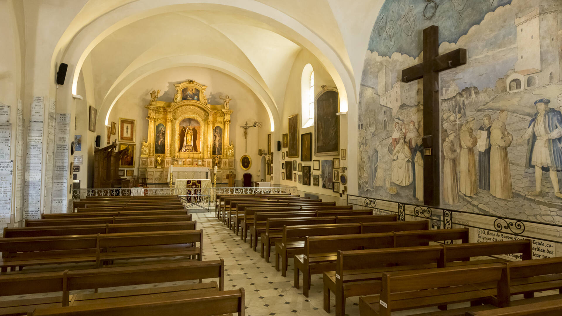 Interno della cappella de La Garoupe ©Gilles Lefrancq