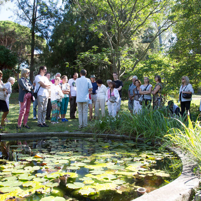 Le jardin botanique de la villa Thuret ©J Bayle